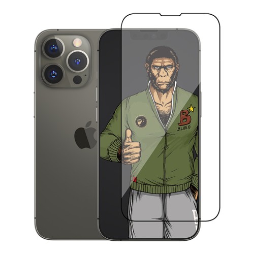 Защитное стекло BLUEO Silk Full Cover Narrow для iPhone 13 Pro Max/14+, тонкая рамка