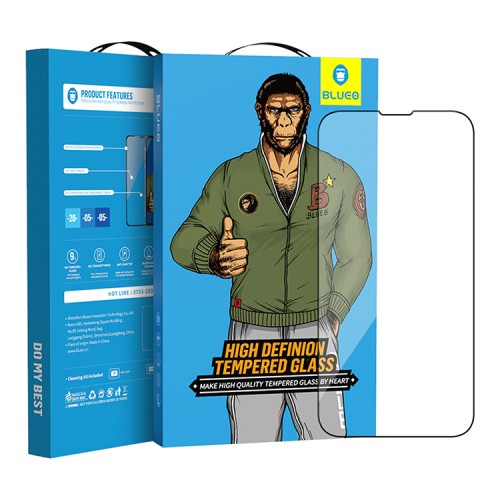 Защитное стекло BLUEO Silk Full Cover Narrow для iPhone 13 Pro Max/14+, тонкая рамка
