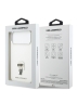Karl Lagerfeld для iPhone 17 Pro чехол Liquid silicone NFT Karl Ikonik Metal pin & Camera Hard White
