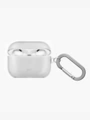 Uniq для Airpods Pro 3 чехол Glase TPU case with carabin Glossy Clear