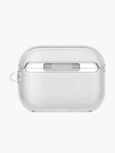 Uniq для Airpods Pro 3 чехол Glase TPU case with carabin Glossy Clear