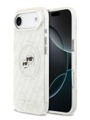 Karl Lagerfeld для iPhone Air чехол IML NFT Karl&Choup Head on logo Metal Cam Hard Grey (MagSafe)