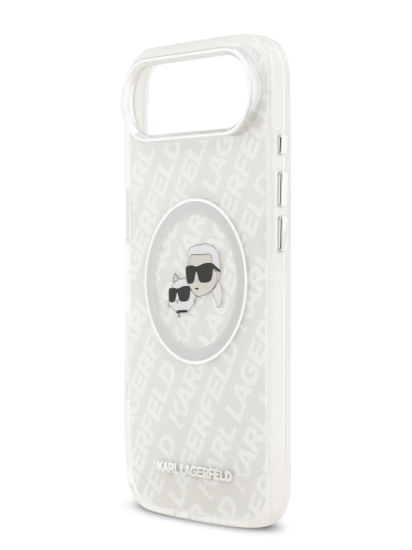 Karl Lagerfeld для iPhone Air чехол IML NFT Karl&Choup Head on logo Metal Cam Hard Grey (MagSafe)