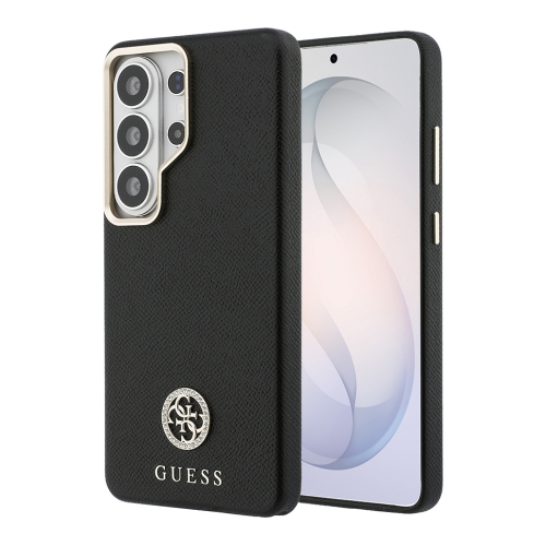 Guess для Galaxy S26 Ultra чехол PU Grained 4G Diamond metal logo & Camera Hard Black (MagSafe)