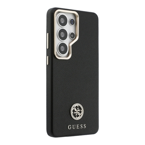 Guess для Galaxy S26 Ultra чехол PU Grained 4G Diamond metal logo & Camera Hard Black (MagSafe)