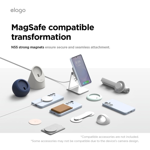 Elago для Galaxy S26 чехол Magnetic Silicone Light Blue (MagSafe)