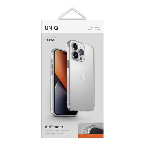 Чехол Uniq Air Fender для iPhone 14 Pro, прозрачный