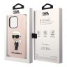Чехол Lagerfeld Liquid silicone NFT Karl Ikonik Hard для iPhone 14 Pro, розовый