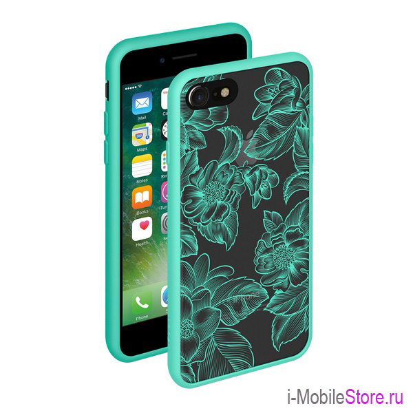 Чехол Deppa Neo Art Spring Жасмин для iPhone 7/8/SE 2020, зелёный