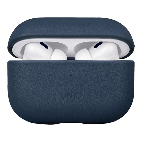 Uniq Terra Genuine Leather with handstrap чехол для AirPods Pro 2, синий