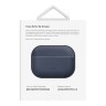 Uniq Terra Genuine Leather with handstrap чехол для AirPods Pro 2, синий