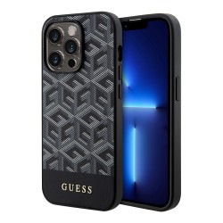 Чехол Guess PU G CUBE Hard для iPhone 14 Pro, черный (MagSafe)