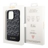 Чехол Guess PU G CUBE Hard для iPhone 14 Pro, черный (MagSafe)