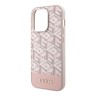 Чехол Guess PU G CUBE Hard для iPhone 13 Pro Max, розовый (MagSafe)