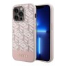 Чехол Guess PU G CUBE Hard для iPhone 13 Pro Max, розовый (MagSafe)
