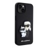 Чехол Lagerfeld PU Saffiano NFT Karl & Choupette Hard для iPhone 13, черный