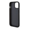 BMW для iPhone 15 Plus чехол Signature Leather Logo imprint Hard Black