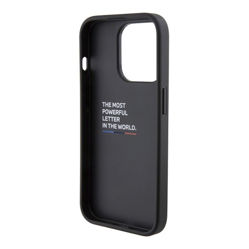BMW для iPhone 15 Pro чехол GripStand M-Collection PU Tricolor Hard Navy