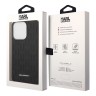 Karl Lagerfeld для iPhone 15 Pro Max чехол 3D Rubber Monogram w Metal logo Hard Black
