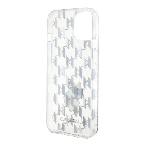 Karl Lagerfeld для iPhone 15 чехол PC/TPU Monogram NFT Choupette Hard Transparent