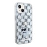 Karl Lagerfeld для iPhone 15 чехол PC/TPU Monogram NFT Choupette Hard Transparent