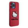 Hello Kitty для iPhone 15 Pro Max чехол 3D Rubber Kitty Head Hard Magenta