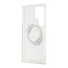 Guess для Galaxy S24 Ultra чехол PC/TPU Flowers Wreath Hard Transparent (MagSafe)