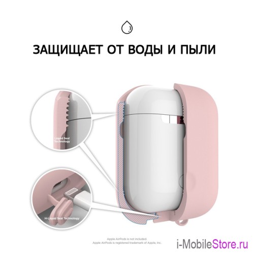 Чехол Elago Waterproof Case для AirPods 1/2, Lovely Pink