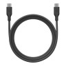 Energea Кабель Bazic GoCharge Weave USB-C to USB-C 60W 480 Mbps Soft braided Black 1.5m