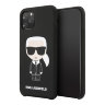 Чехол Karl Lagerfeld Liquid silicone Iconic Karl для iPhone 11 Pro, черный