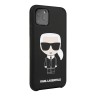Чехол Karl Lagerfeld Liquid silicone Iconic Karl для 11 Pro, черный