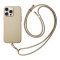 Uniq для iPhone 16 Pro чехол кожаный со шнурком COEHL MUSE Cream (MagSafe)