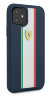 Чехол Ferrari On Track Silicone Hard Stripes для iPhone 11, синий