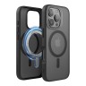 Elago для iPhone 16 Pro чехол HYBRID (pc/tpu) Soft Feeling Dark Grey/Black (MagSafe)
