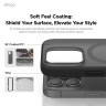 Elago для iPhone 16 Pro чехол HYBRID (pc/tpu) Soft Feeling Dark Grey/Black (MagSafe)
