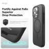 Elago для iPhone 16 Pro чехол HYBRID (pc/tpu) Soft Feeling Dark Grey/Black (MagSafe)