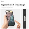 Elago для iPhone 16 Pro чехол HYBRID (pc/tpu) Soft Feeling Dark Grey/Black (MagSafe)