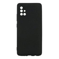 Чехол NewLevel Fluff TPU Hard для Galaxy A51 5G, черный