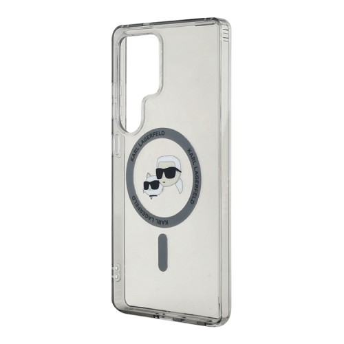 Karl Lagerfeld для Galaxy S25 Ultra чехол PC/TPU NFT Karl & Choup Head Metal camera Hard Black (MagSafe)