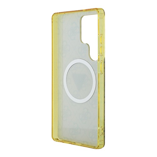 Guess для Galaxy S25 Ultra чехол PC/TPU 4G Glitter Metal Camera Hard Brown (MagSafe)