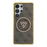 Guess для Galaxy S25 Ultra чехол PC/TPU 4G Glitter Metal Camera Hard Brown (MagSafe)