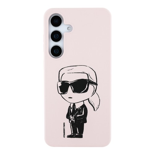 Karl Lagerfeld для Galaxy S25+ чехол Liquid Silicone NFT Graffiti Karl Ikonik Hard Pink (MagSafe)