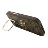 Guess для iPhone 16 Pro чехол PU 4G Big metal logo and Camera Stand Hard Brown