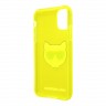 Чехол Karl Lagerfeld TPU FLUO Choupette Hard для iPhone 11, желтый